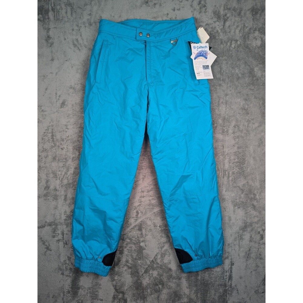 Vintage Tyrolia Sky Pants Men's Size 34 Teal Color Celtech Waterproof Brand NWT